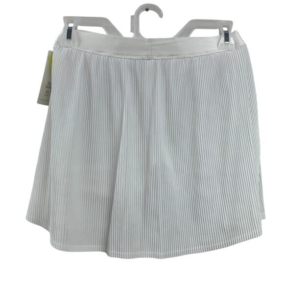 New All In Motion Girls XL White Pleated Elastic Waist Tennis Sport Skort - Picture 2 of 3